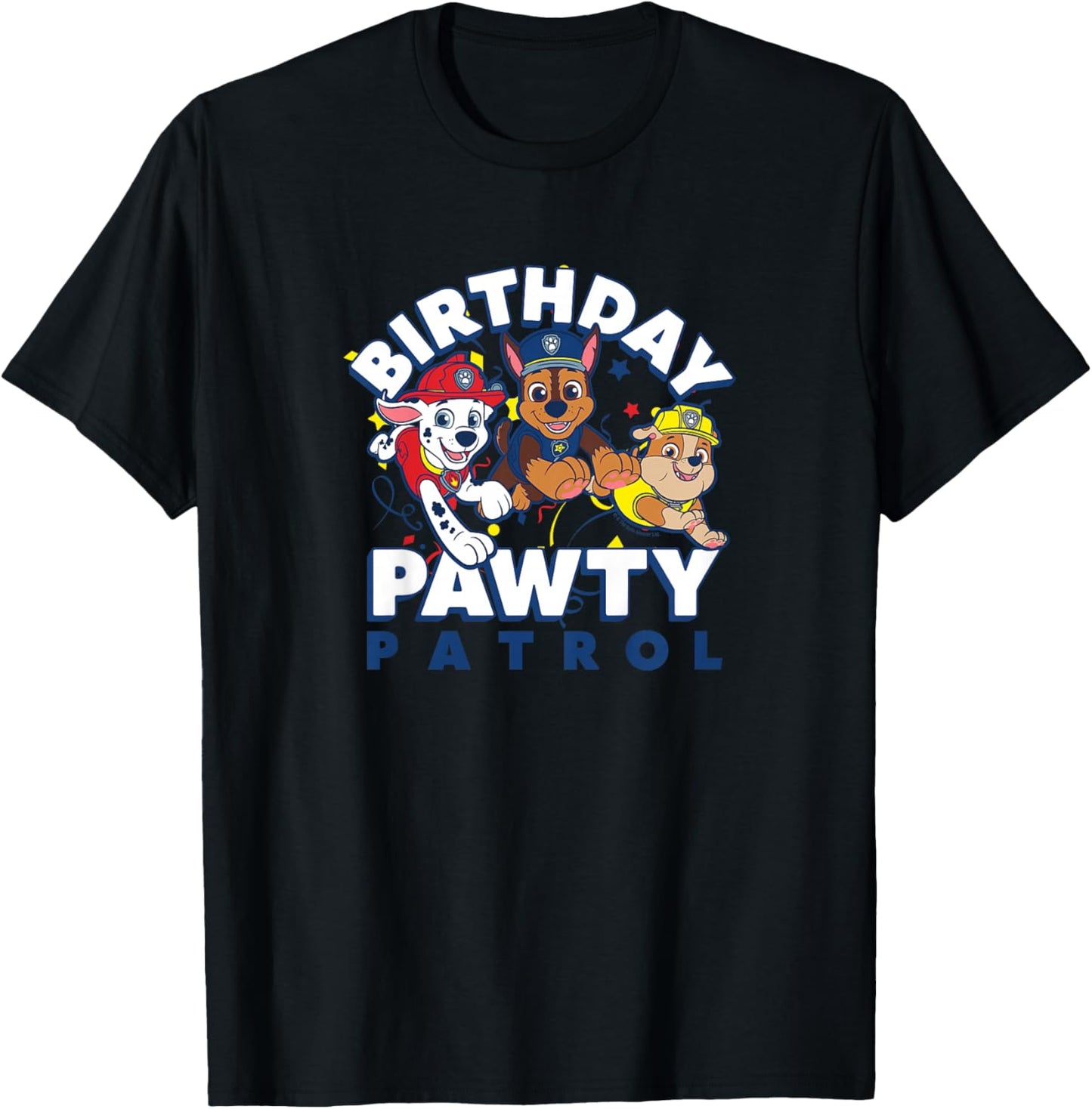 Kids Paw Patrol - Birthday Pawty Patrol T-Shirt - T-Shirt | Black