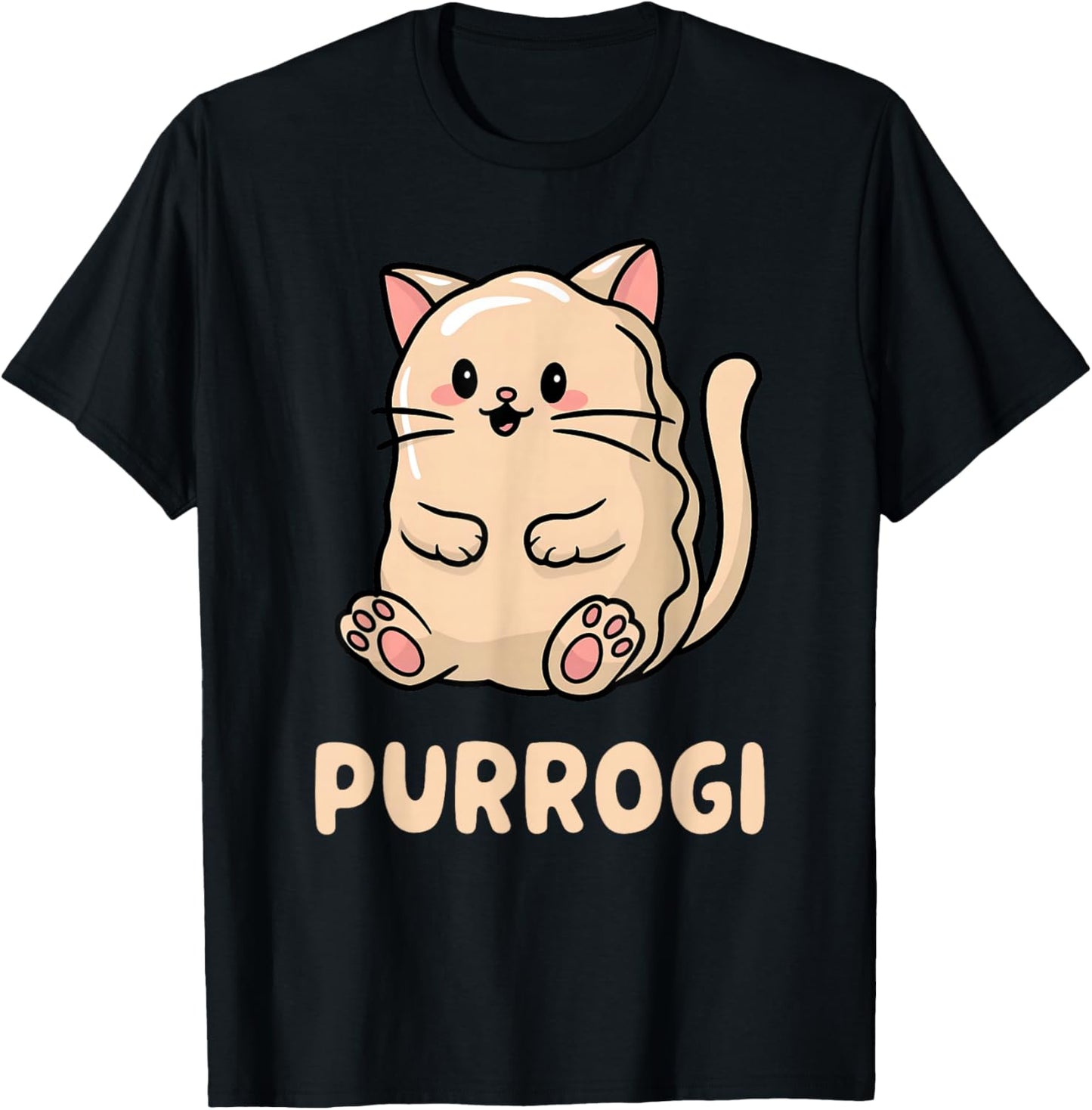Pierogi Cat Lover Kawaii Pierogi Lover Funny Polish Kids T-Shirt - T-Shirt | Black