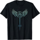 Valkyrie Symbol, Odin Valknut, Shieldmaiden, Viking, Warrior T-Shirt - T-Shirt | Black