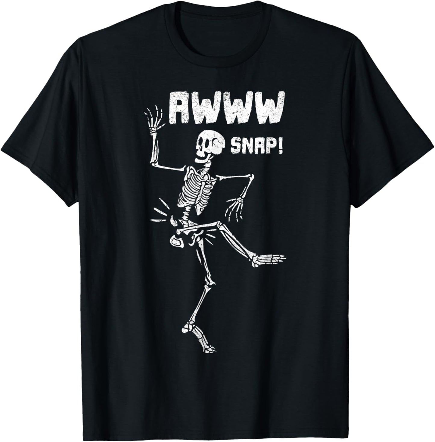 Awww Snap Funny Hip Broken Design For Surgery Survivor T-Shirt - T-Shirt | Black
