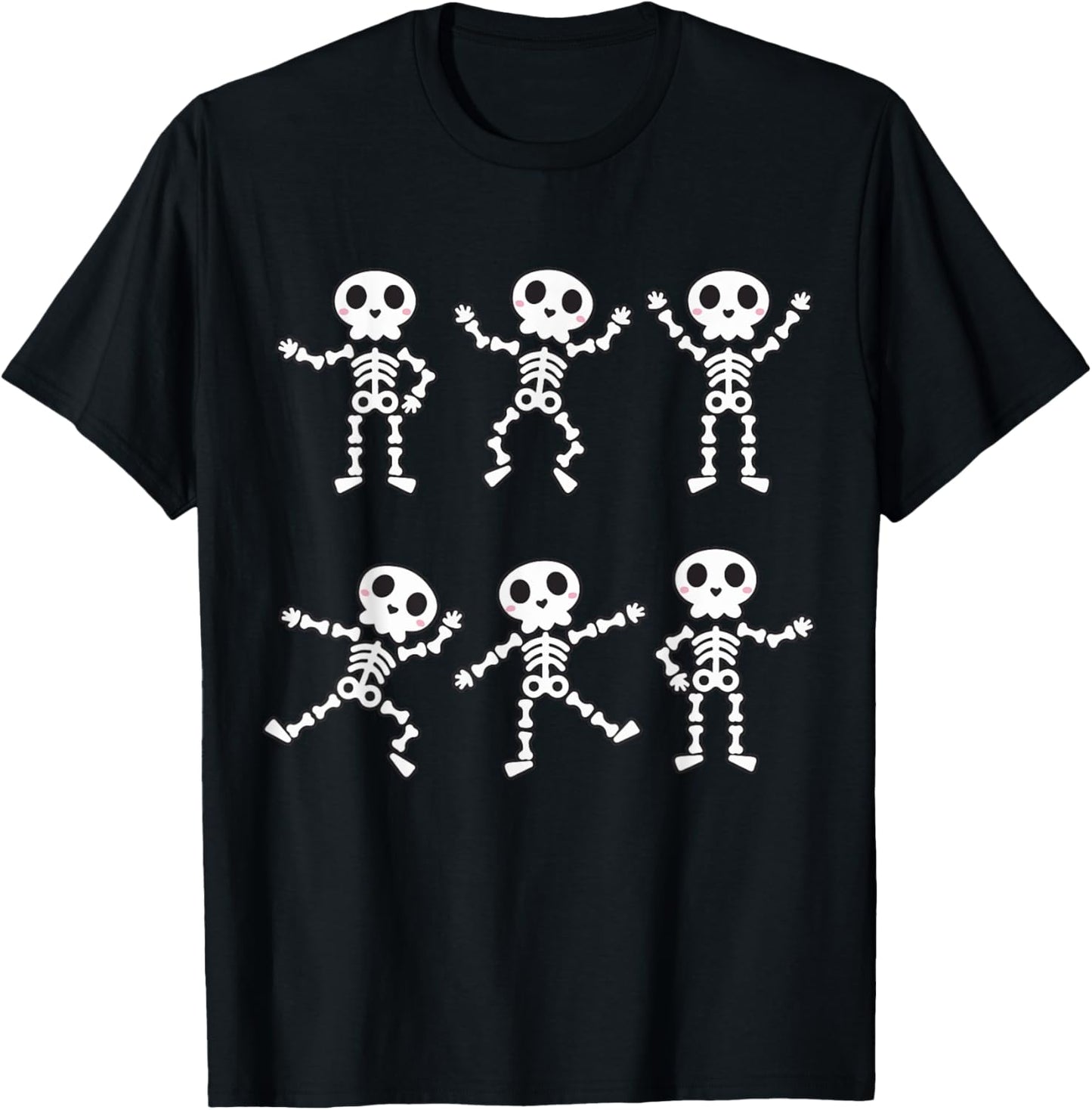 Dancing Skeleton Shirt Toddler Boy Girl Funny Halloween Kids T-Shirt - T-Shirt | Black