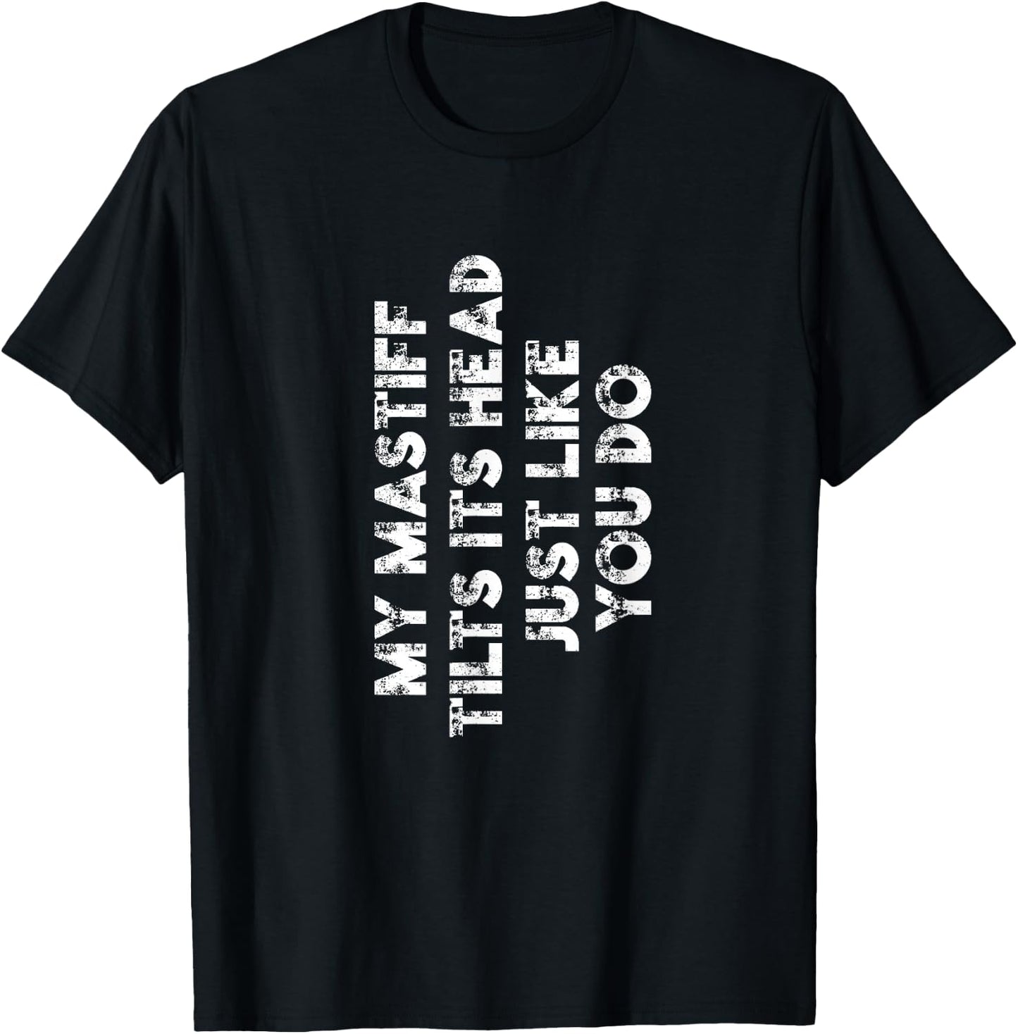 Mastiff Mom Dad Funny Dog Lover Gift Women Men Kids T-Shirt - T-Shirt | Black
