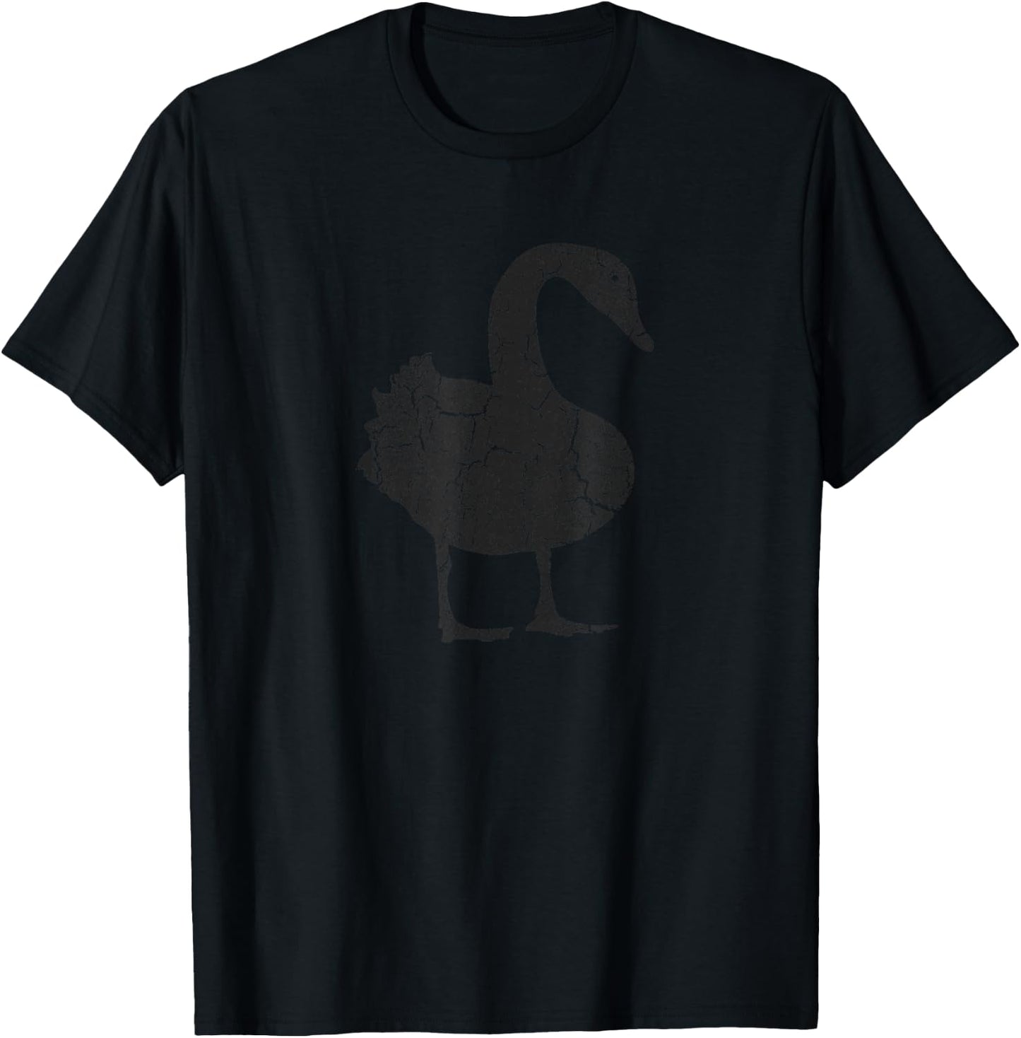 Goose Distressed Print - Vintage Goose T-Shirt - T-Shirt | Black