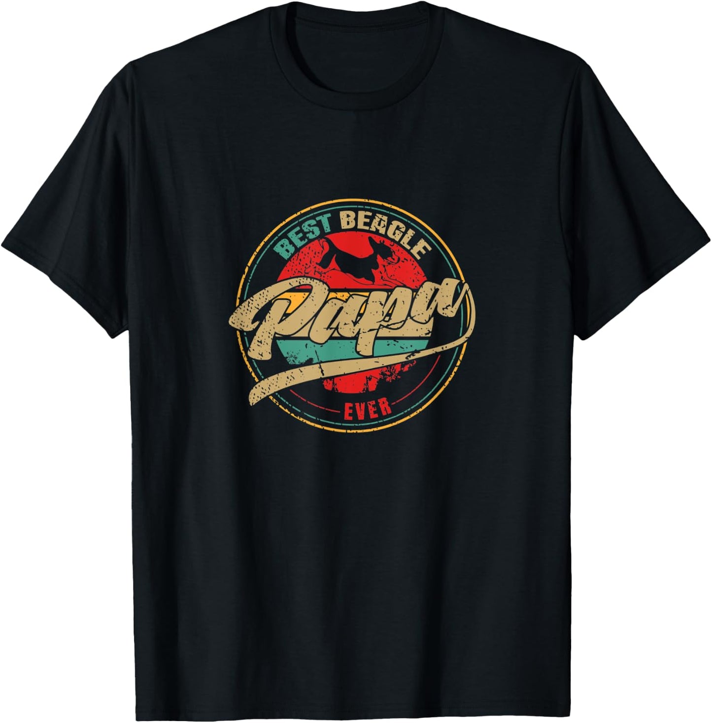 Best Beagle Papa Ever - Beagle Dog Women Kids T-Shirt - T-Shirt | Black