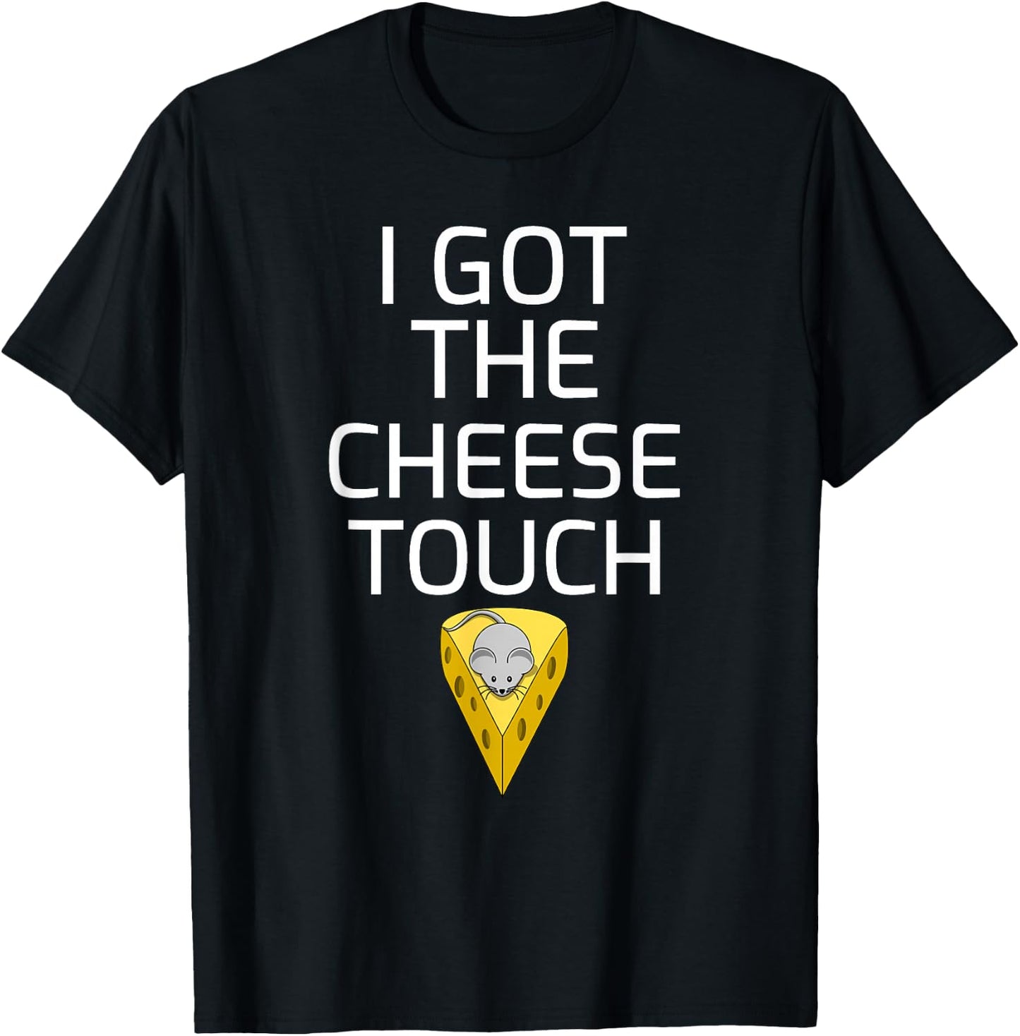 Cheese Touch Shirt Cheese and Mouse Funny Cheese Lovers Gift T-Shirt - T-Shirt | Black