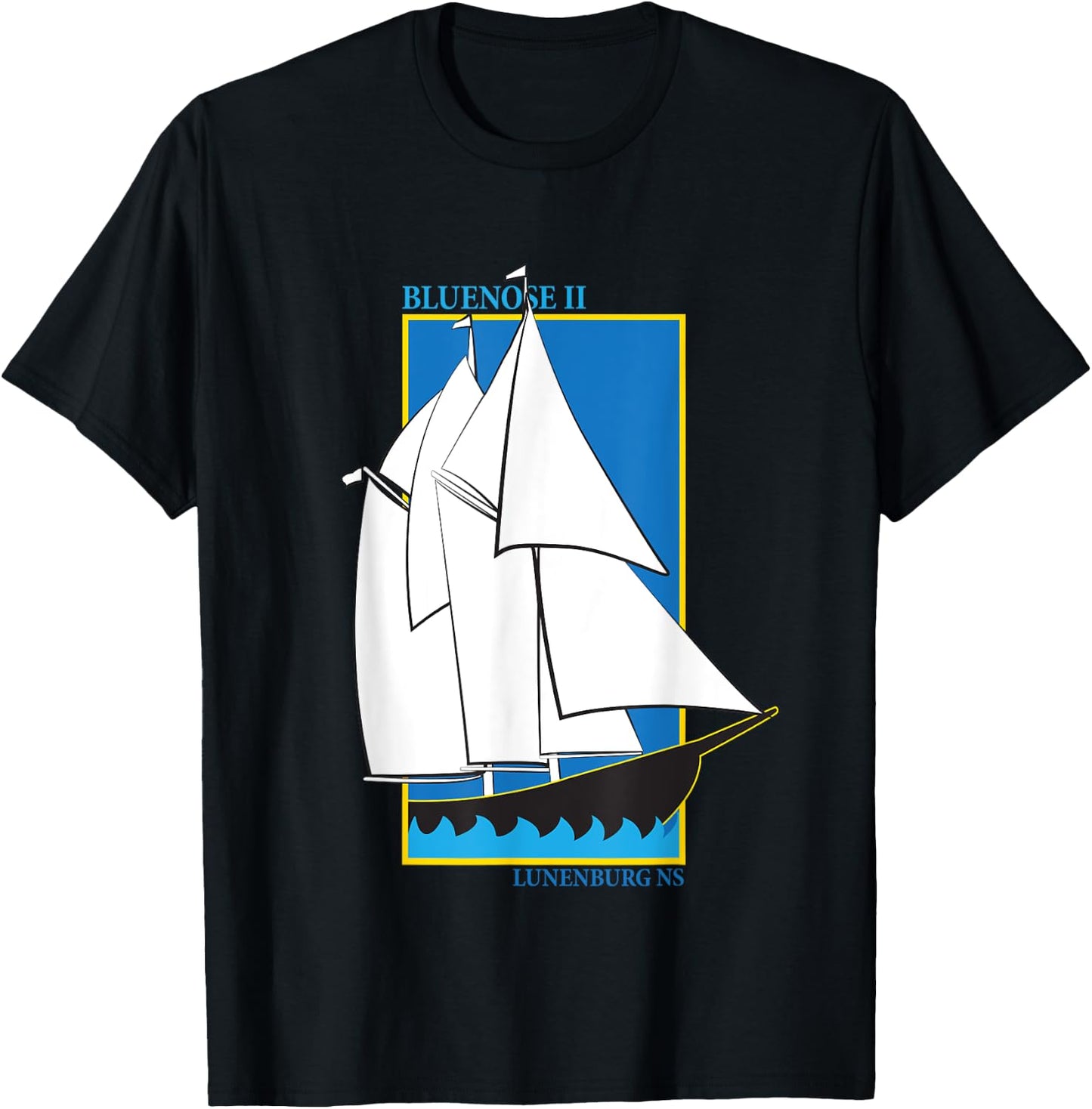 Bluenose II, Lunenburg, Nova Scotia, Canada T-Shirt - T-Shirt | Black