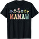 Mamaw Gifts Women Wildflower Floral Design Mamaw T-Shirt - T-Shirt | Black