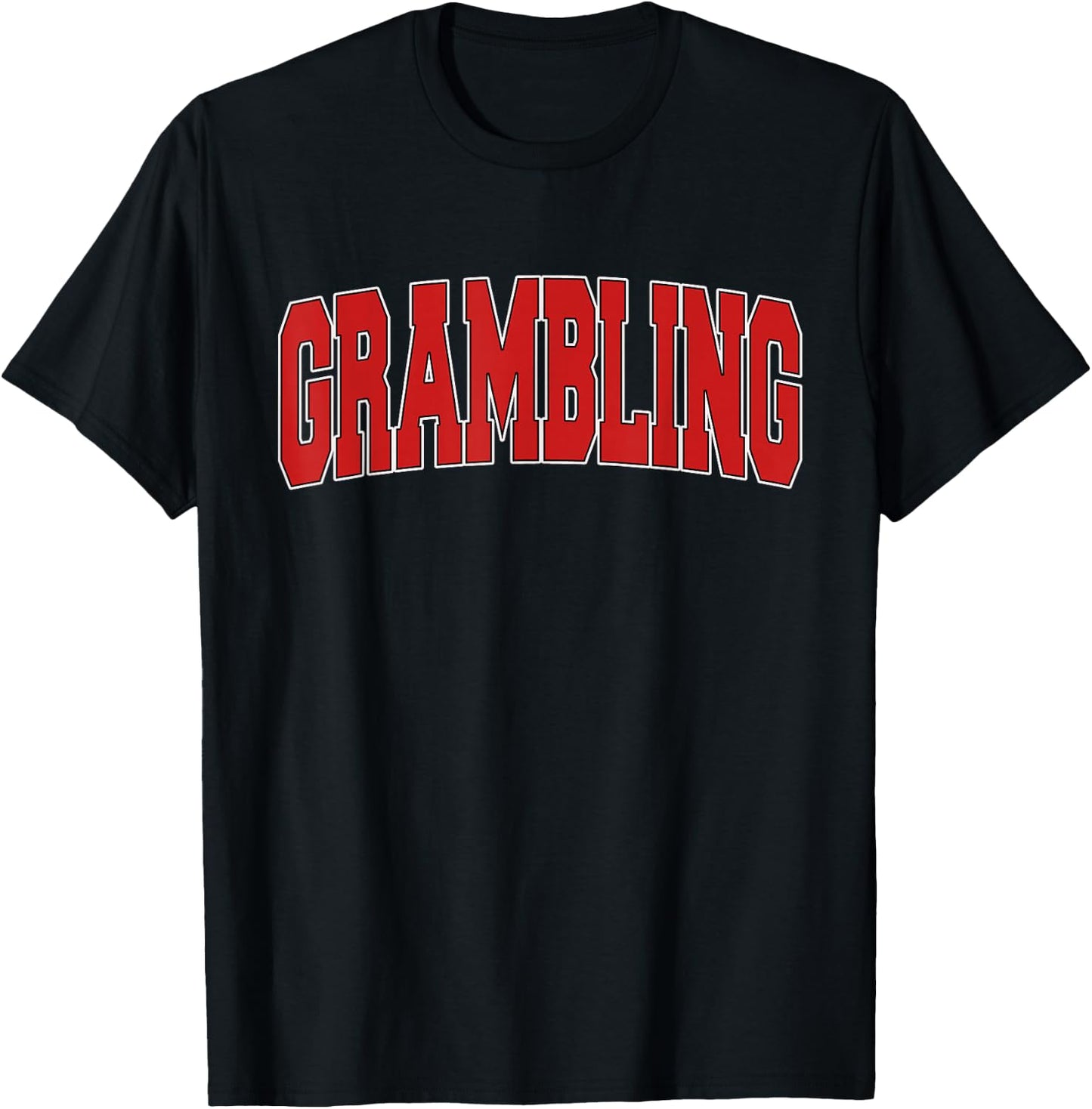 GRAMBLING LA LOUISIANA Varsity Style USA Vintage Sports T-Shirt - T-Shirt | Black