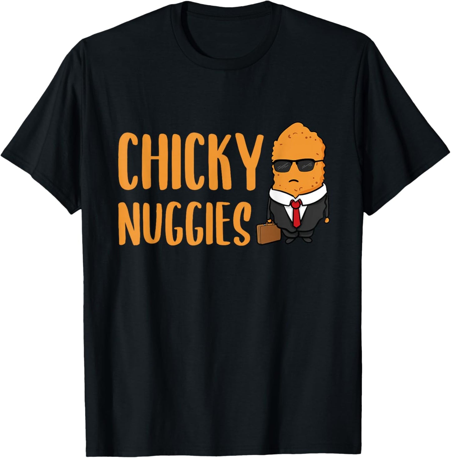 Chicky Nuggies Funny Chicken Nuggets Lover Nug Life Kids T-Shirt - T-Shirt | Black