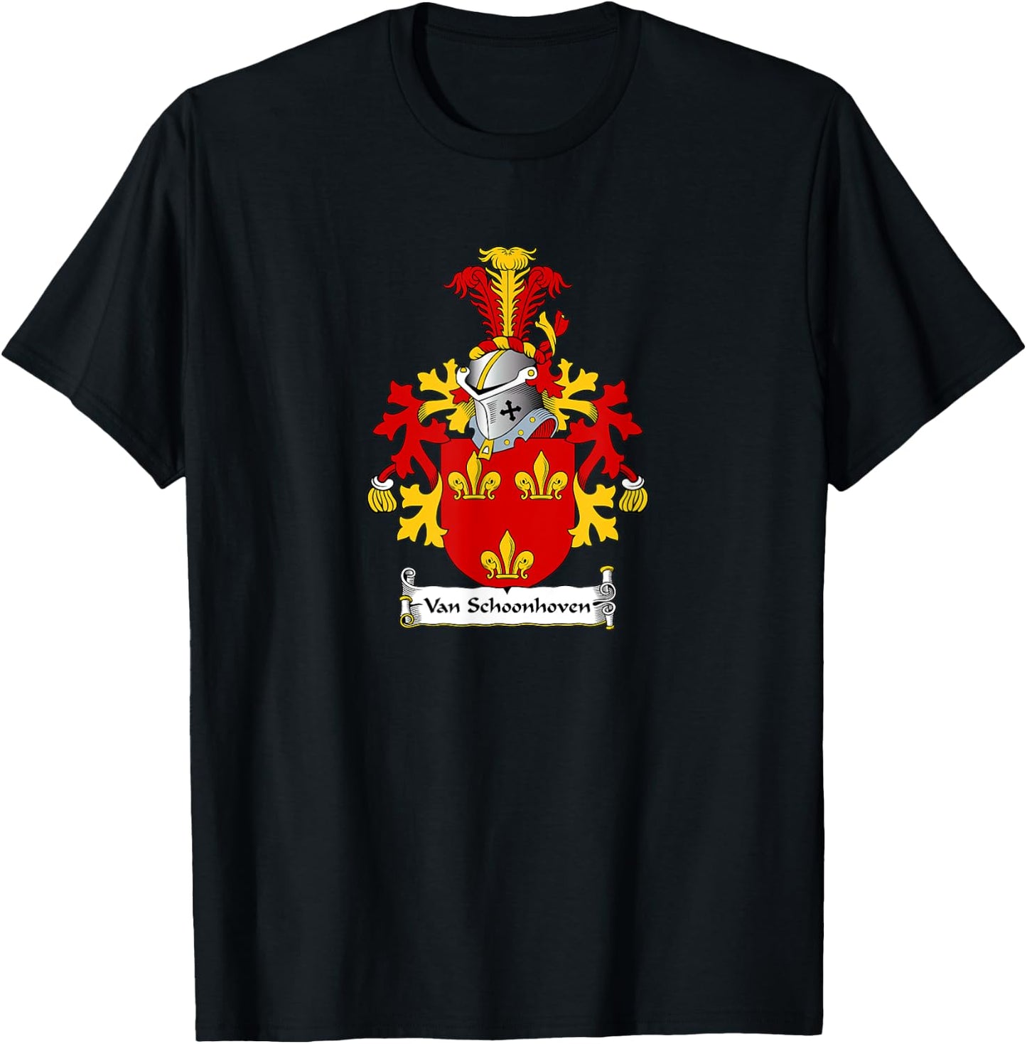 Van Schoonhoven Coat of Arms - Family Crest T-Shirt - T-Shirt | Black