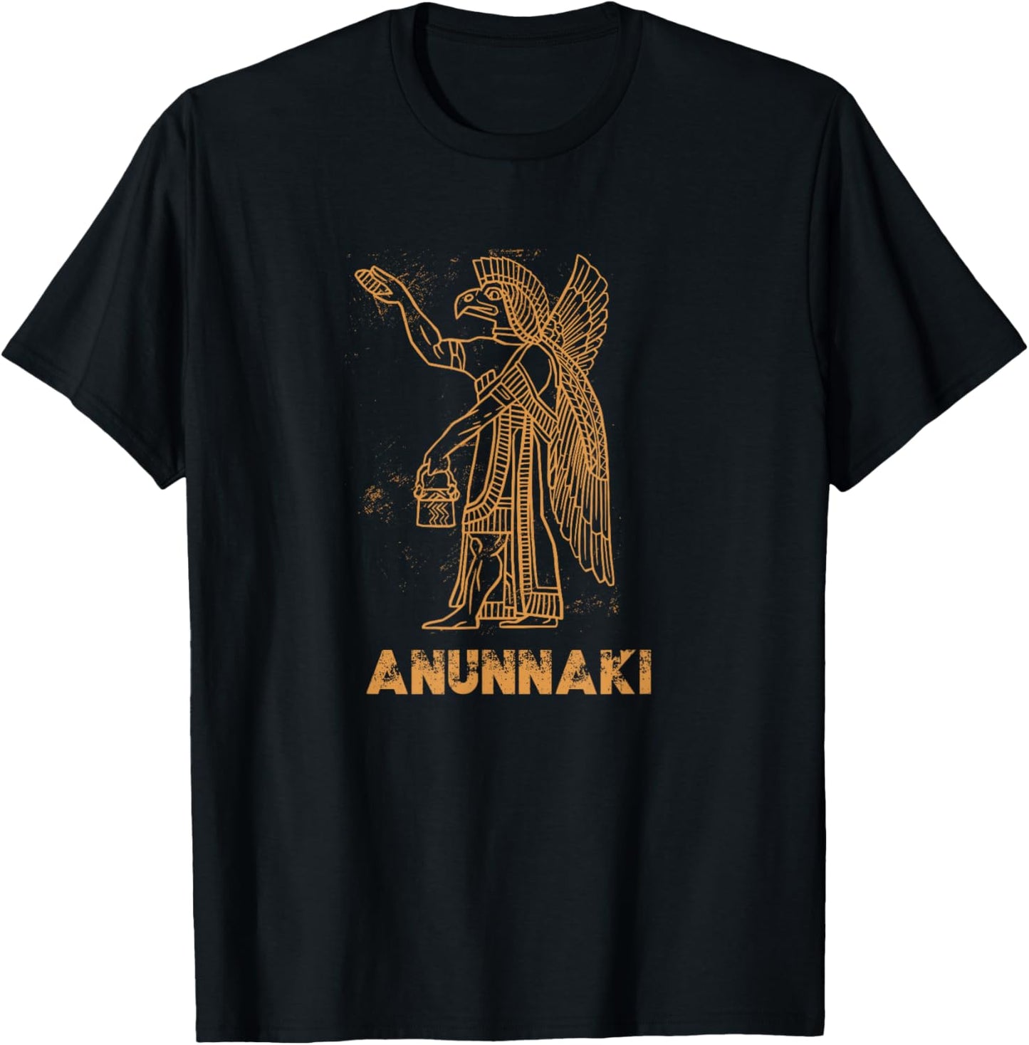 Anunnaki Ancient Astronaut Sumerian Alien Theorists T-Shirt - T-Shirt | Black