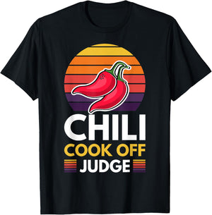 Chili Cook Off Judge Red Chili T-Shirt - T-Shirt | Black