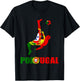 Futebol Portugal Portuguese Soccer Player Portuguese Flag T-Shirt - T-Shirt | Black