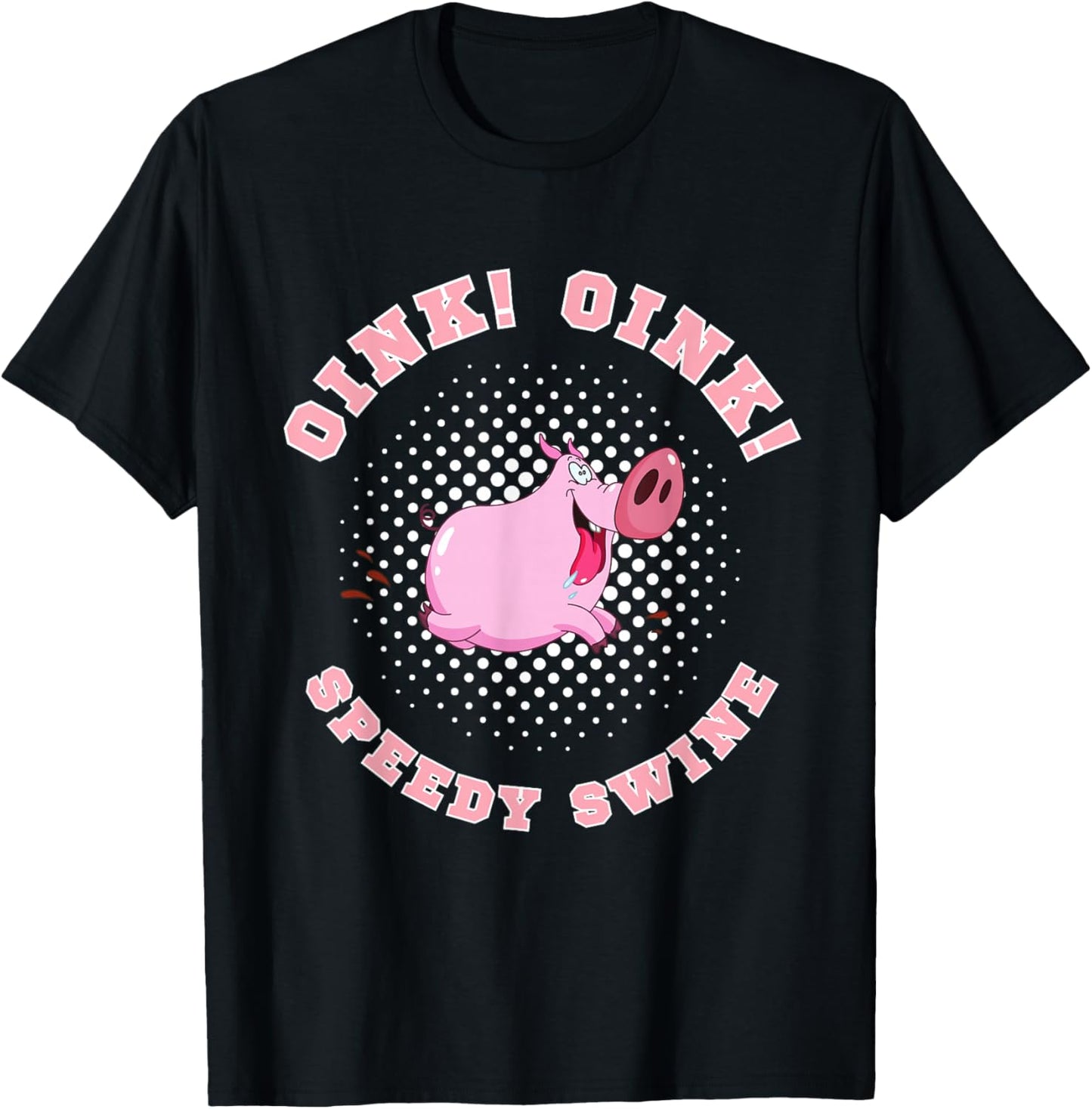 PIG Race Team Pig Running Team funny Pic Racing T-Shirt - T-Shirt | Black