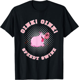 PIG Race Team Pig Running Team funny Pic Racing T-Shirt - T-Shirt | Black