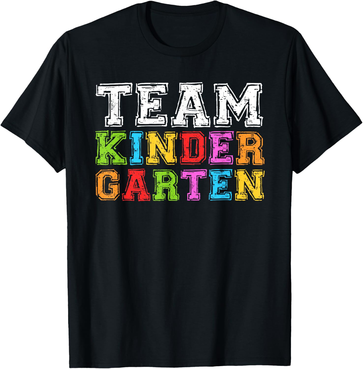 Team Kindergarten Shirt Boy Girl Teacher Graduation T-Shirt - T-Shirt | Black
