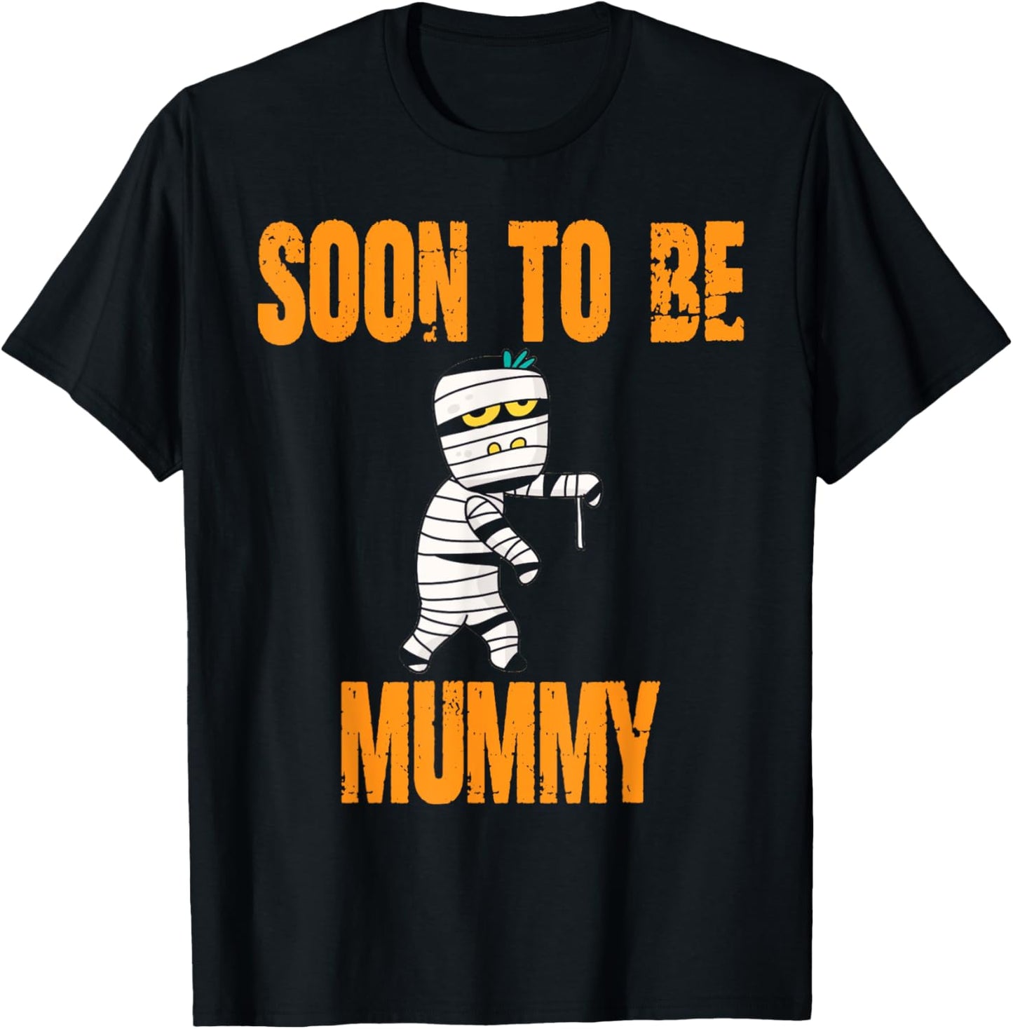 Soon To Be Mummy Funny Halloween Pregnancy T-Shirt - T-Shirt | Black