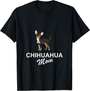 Chihuahua Mom Gift Chiwawa Dog Dog T-Shirt - T-Shirt | Black