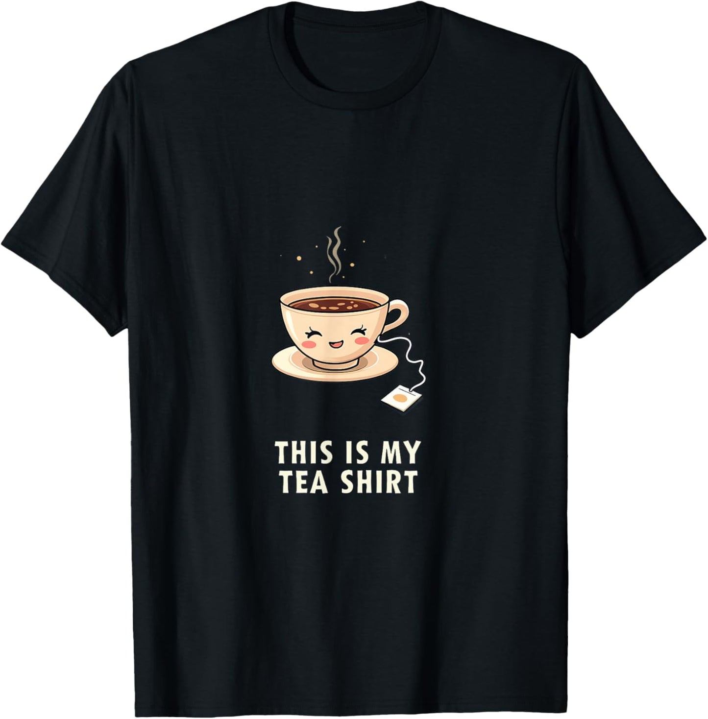 This Is My Tea Shirt Cute Quote T-Shirt - T-Shirt | Black