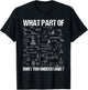 What Part Of Don't You Understand Funny Math Teacher Women Kids T-Shirt - T-Shirt | Black