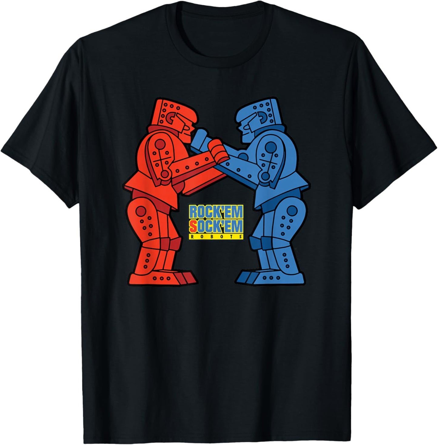 Rock'Em Sock'Em - Rock'Em Sock'Em Robots T-Shirt - T-Shirt | Black