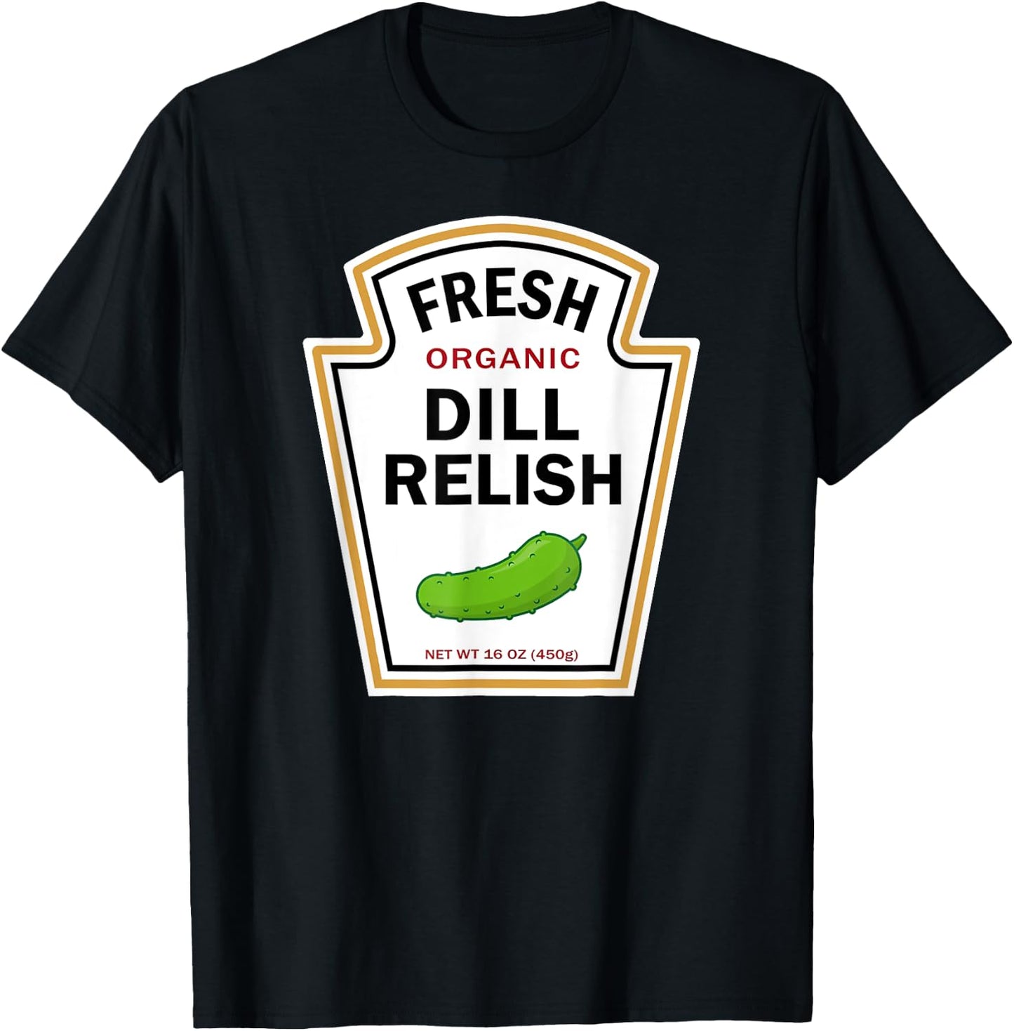 Dill Relish Easy Halloween Costume Diy Group Matching Couple T-Shirt - T-Shirt | Black