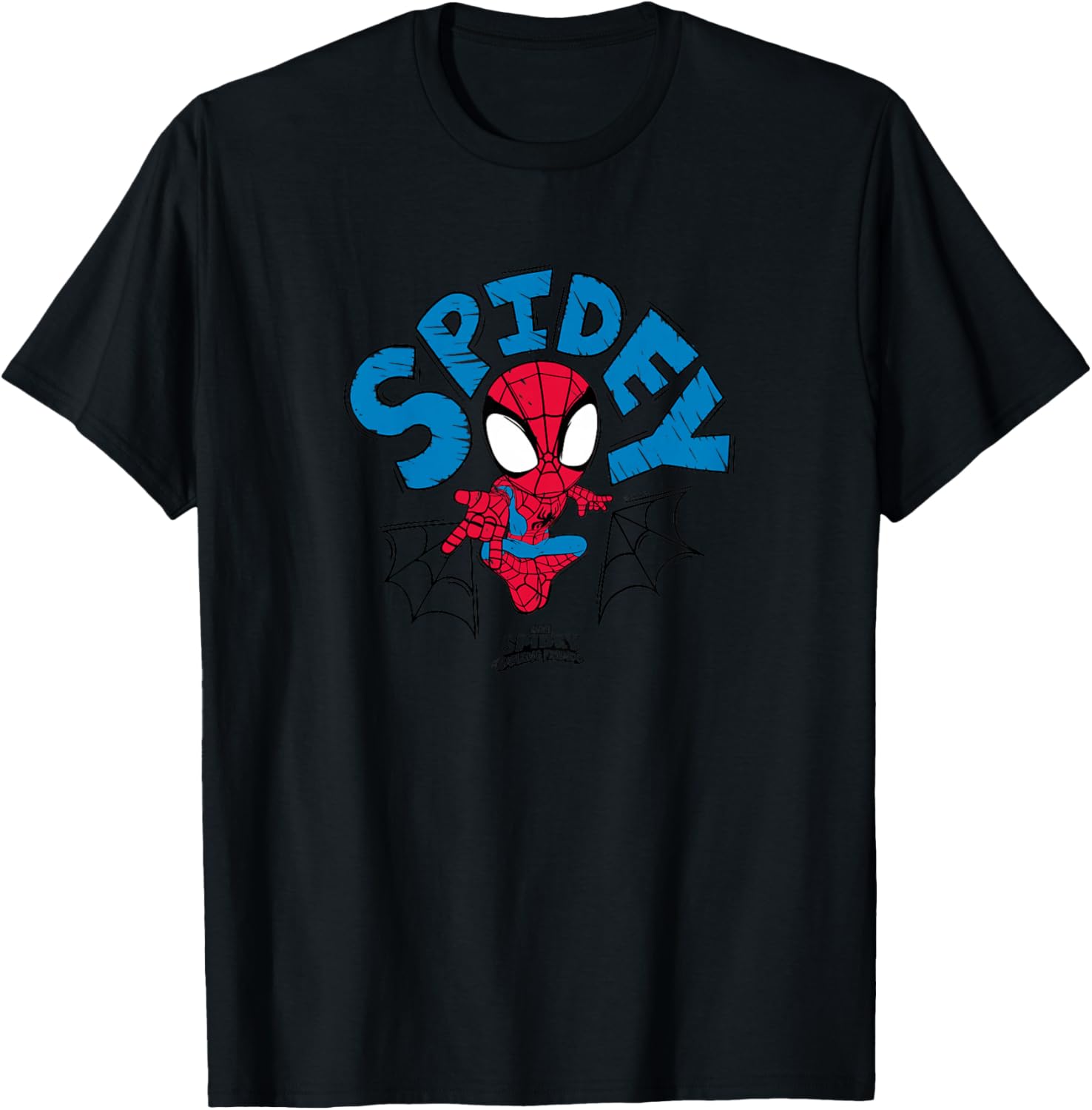 Kids Spidey and His Amazing Friends - Spidey Scribble T-Shirt - T-Shirt | Black