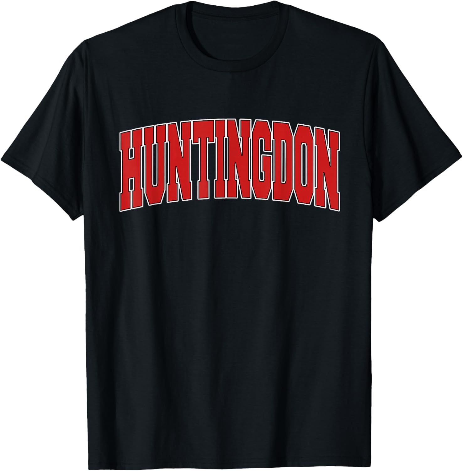 HUNTINGDON PA PENNSYLVANIA Varsity Style USA Vintage Sports T-Shirt - T-Shirt | Black