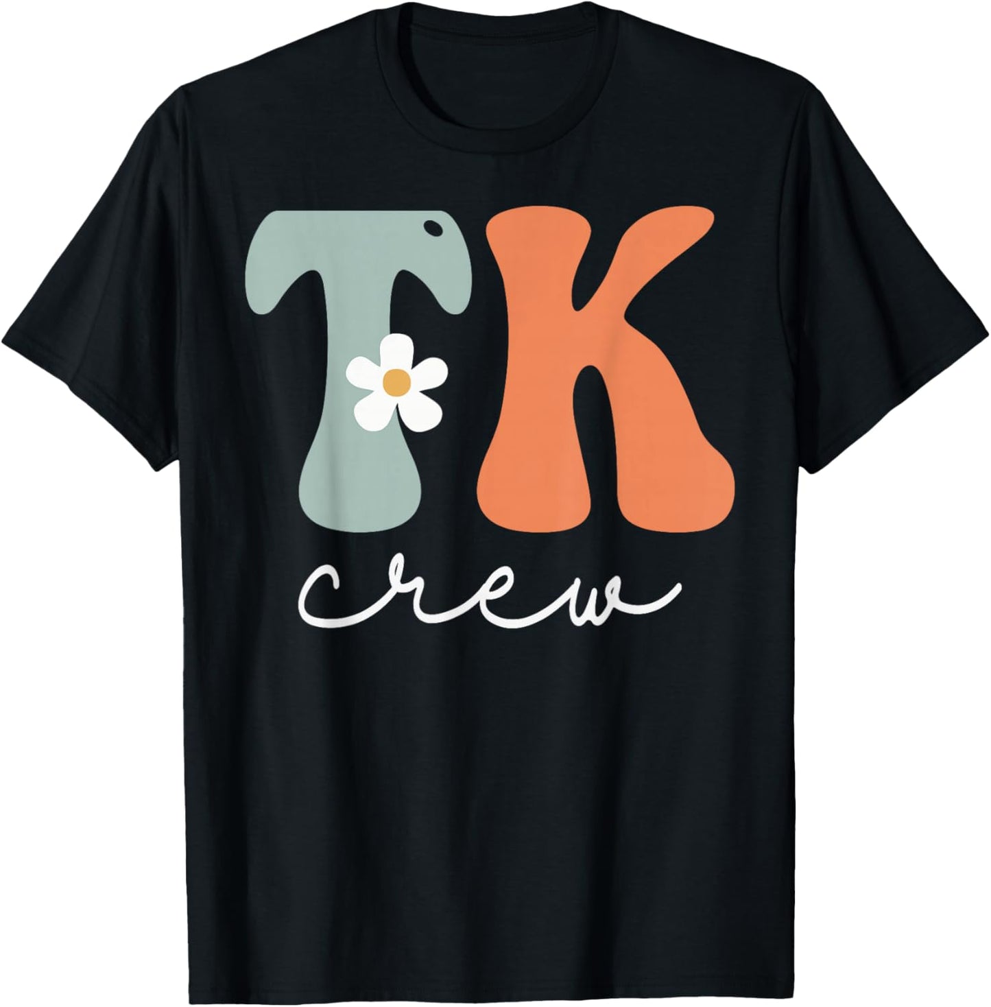 TK Crew Groovy Women Appreciation Day Hello Back To School T-Shirt - T-Shirt | Black
