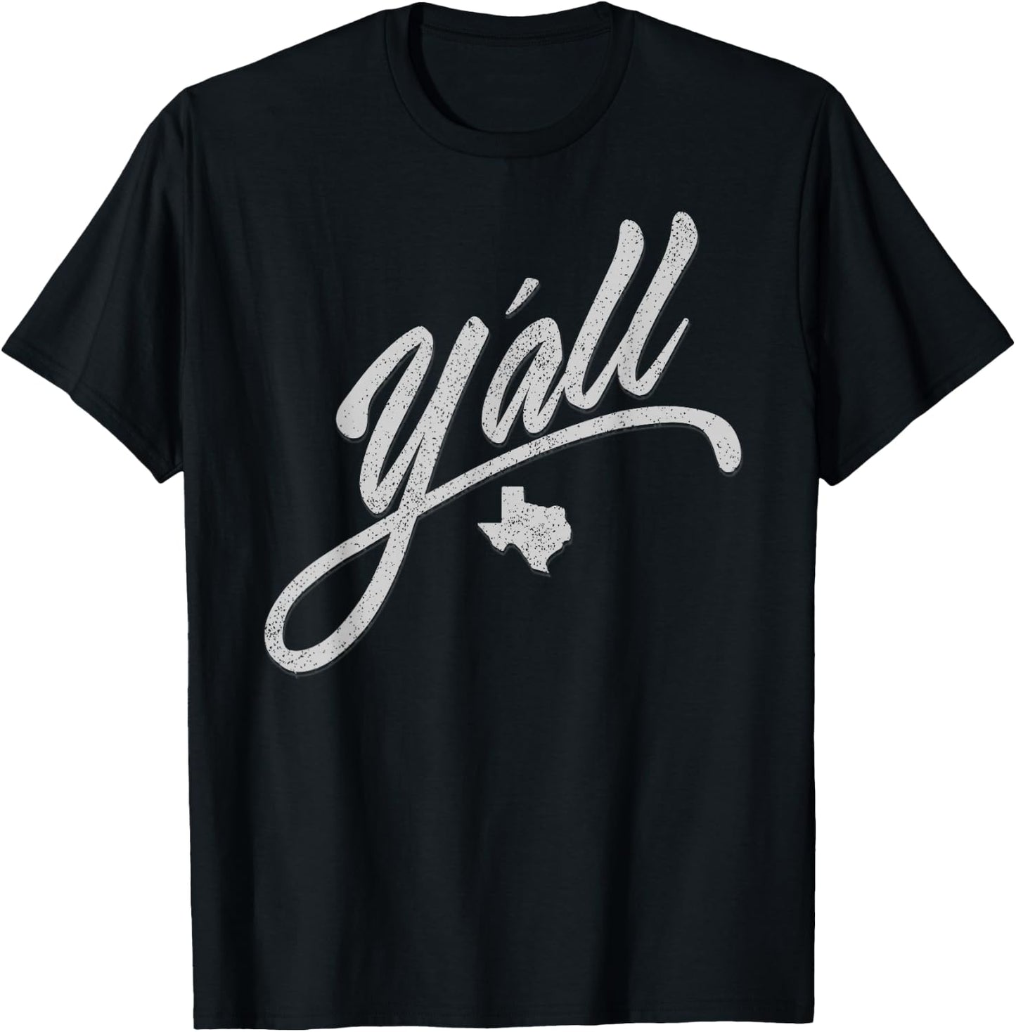 Y'all Texas State USA Slang Yall Austin T-Shirt - T-Shirt | Black