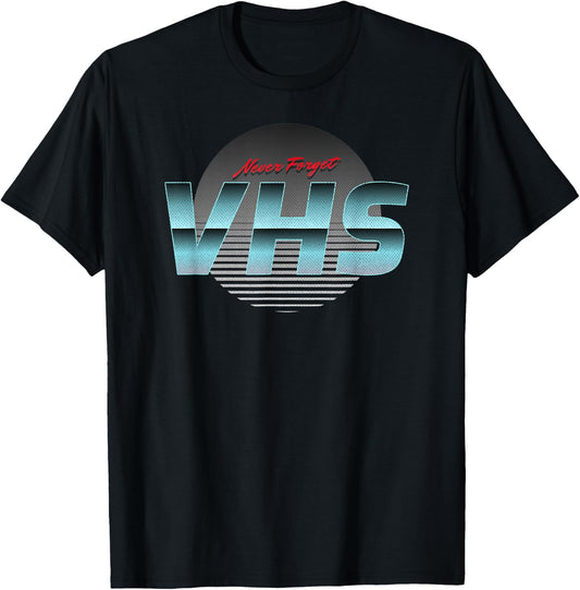 Retro VHS Gift T-Shirt - T-Shirt | Black