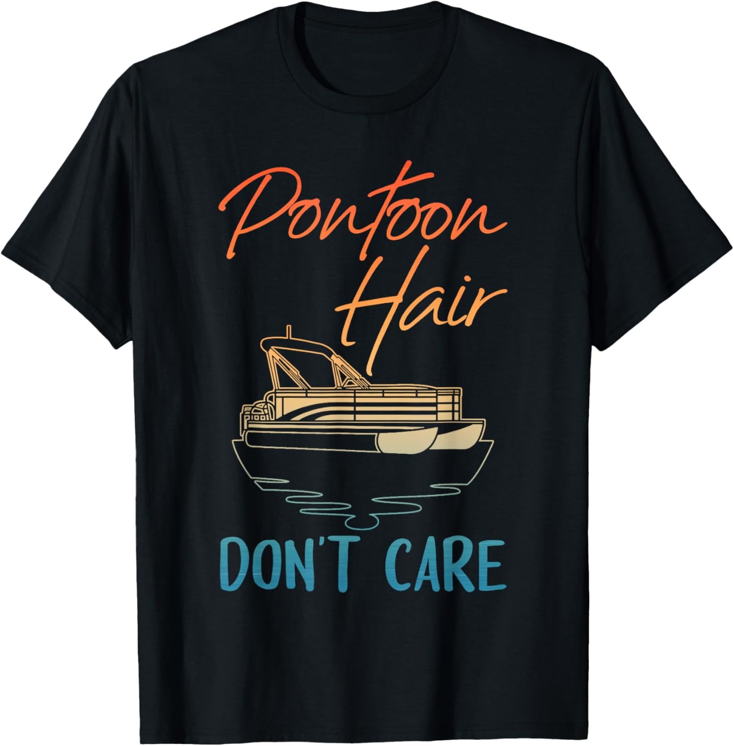 Cool Pontoon Boat Design Women Pontoon Boat Captain T-Shirt - T-Shirt | Black