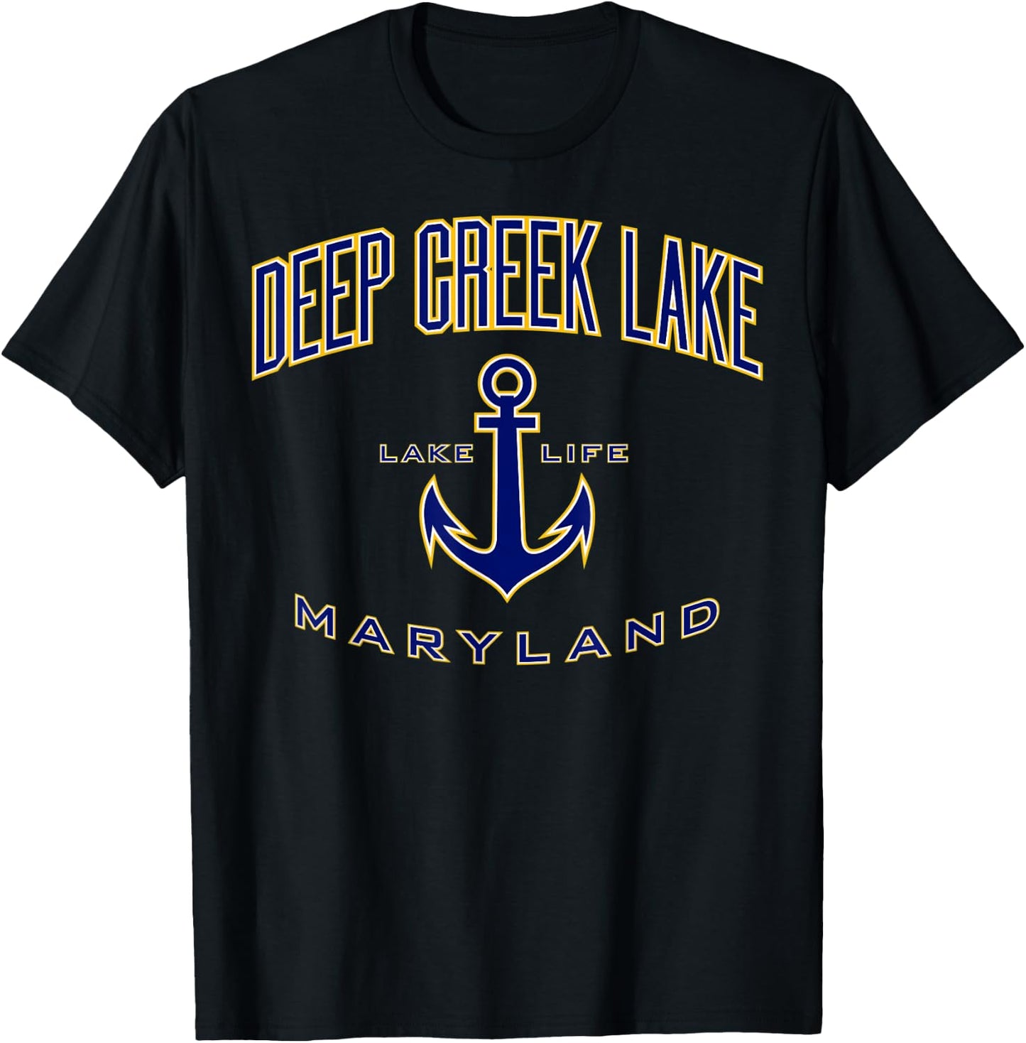 Deep Creek Lake MD T-Shirt - T-Shirt | Black