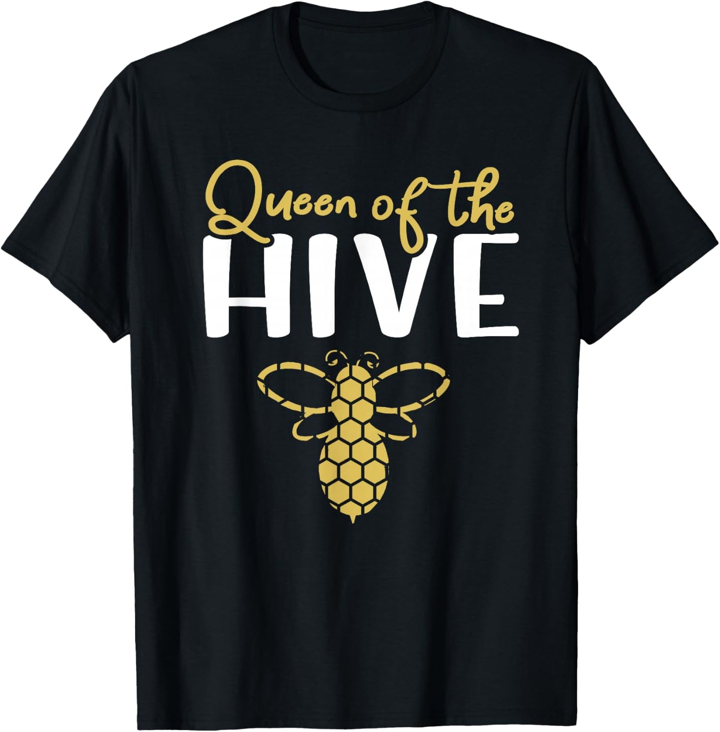 Queen Bee - Queen of The Hive T-Shirt - T-Shirt | Black
