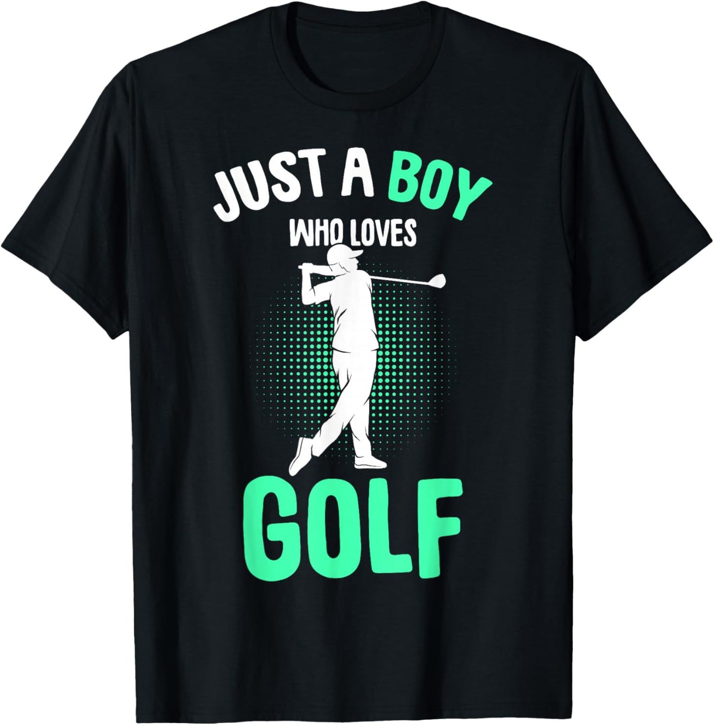 Just a Boy who loves Golf Club Golfer Golfing Kids Boys T-Shirt - T-Shirt | Black