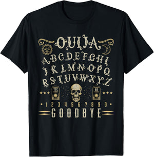 Ouija Board Paranormal Spirit Board Occult Halloween T-Shirt - T-Shirt | Black
