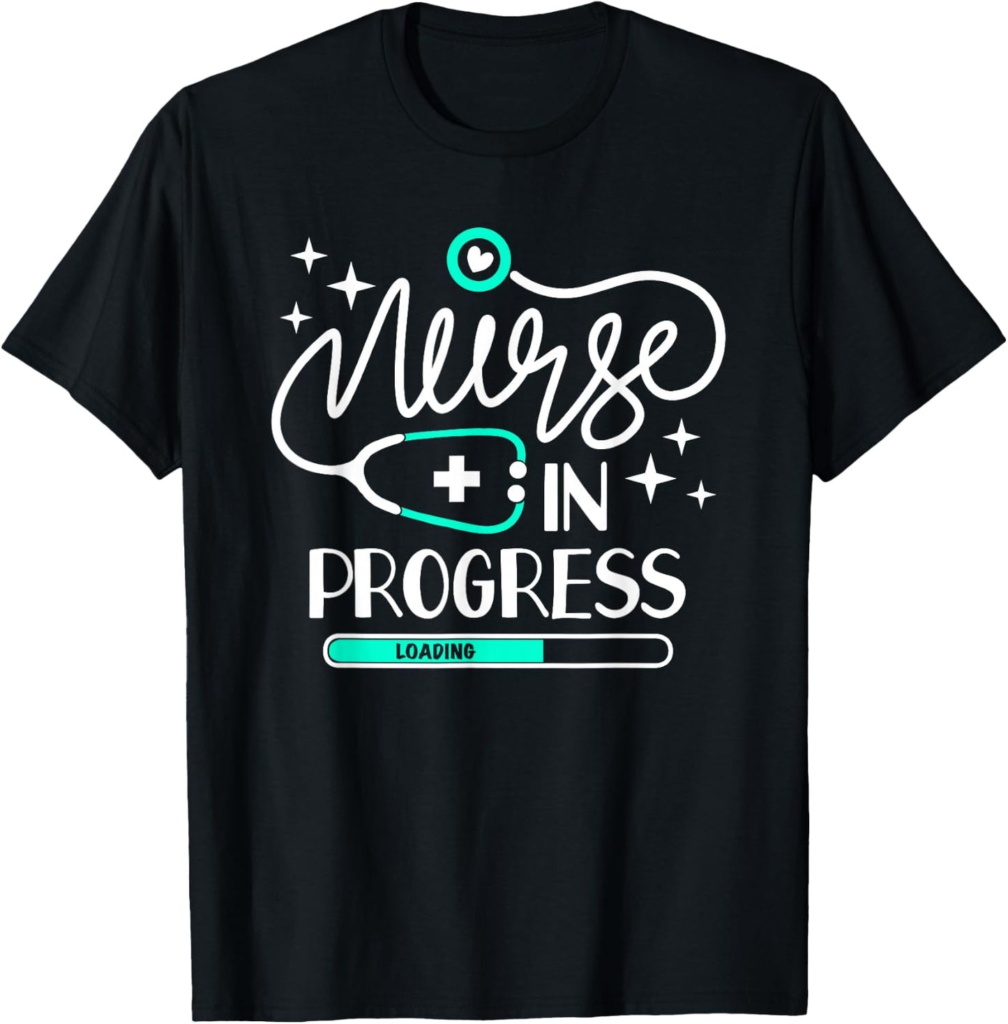 Nurse In Progress T Shirt Nursing Student Future Nurse Life T-Shirt - T-Shirt | Black