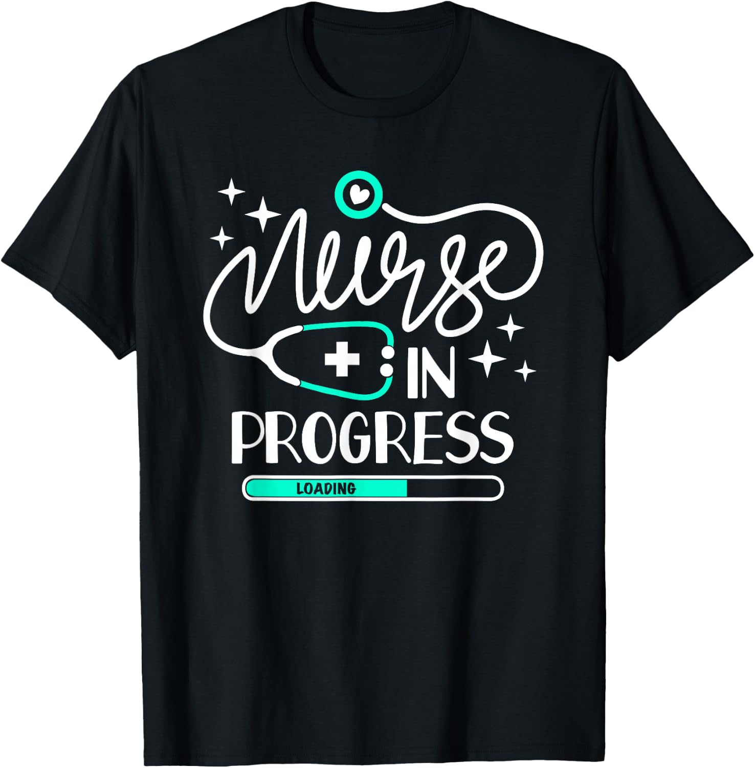 Nurse In Progress T Shirt Nursing Student Future Nurse Life T-Shirt - T-Shirt | Black