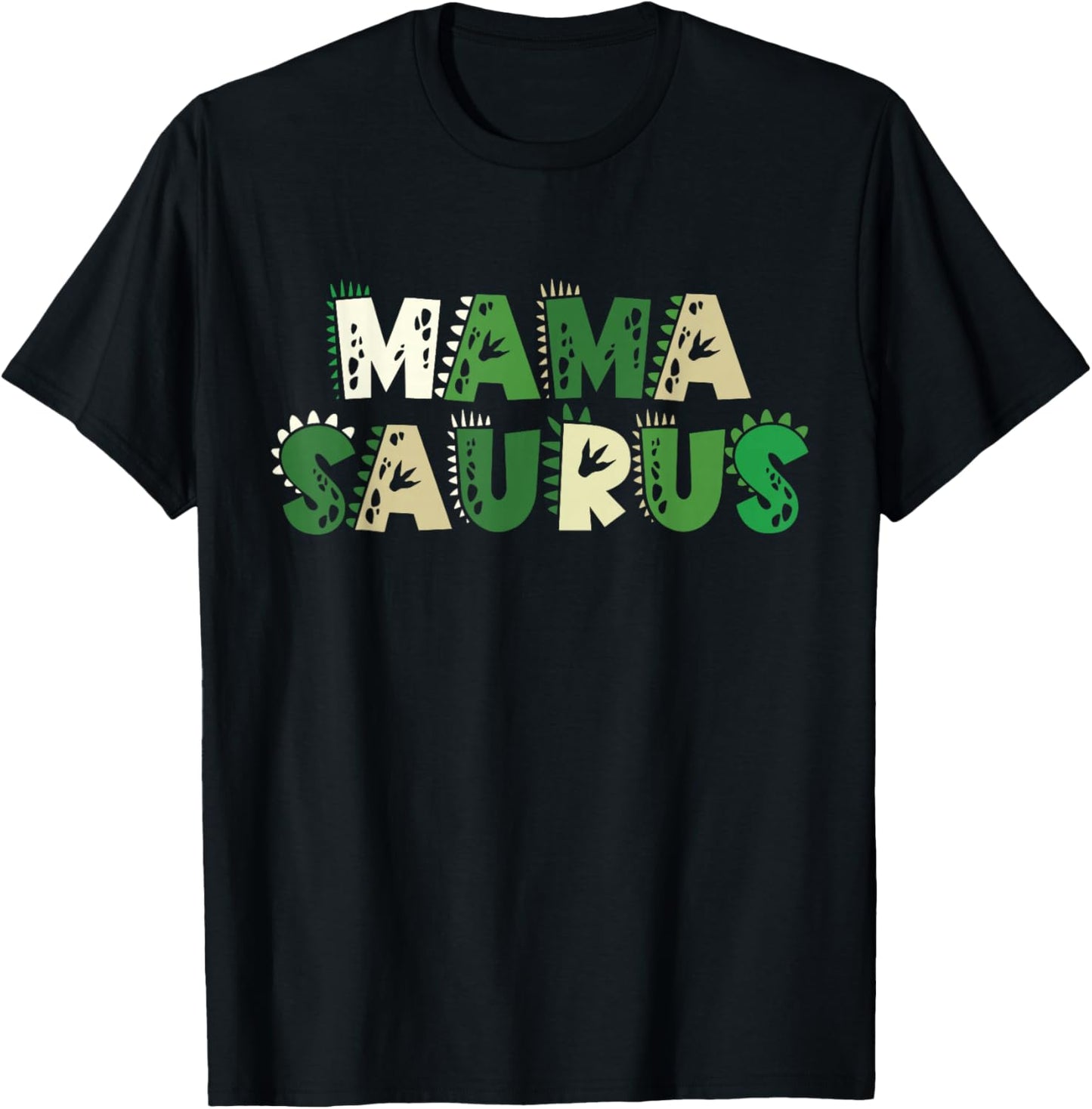 Mama Saurus Matching Family Birthday Dinosaur Men Women Kids T-Shirt - T-Shirt | Black