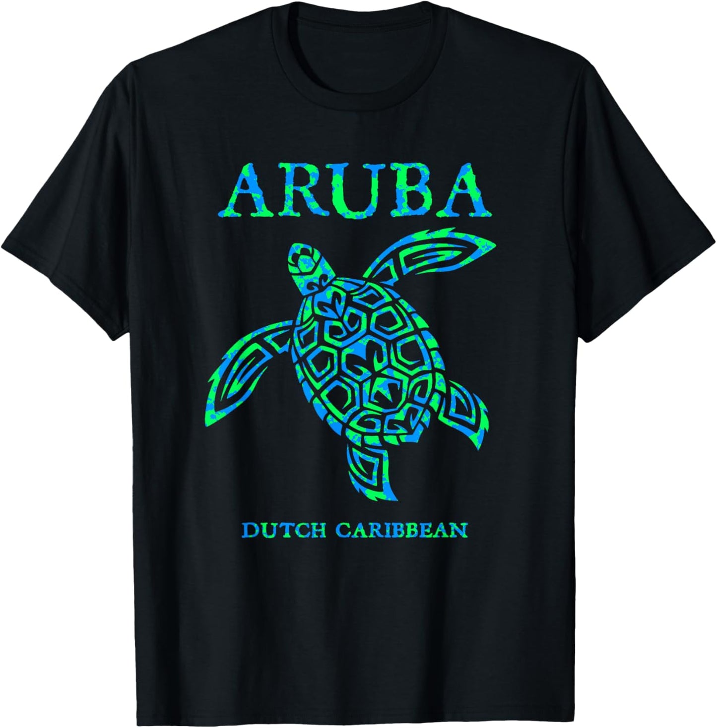 Aruba Sea Turtle Cruise Vacation Souvenir Boys Girls T-Shirt - T-Shirt | Black
