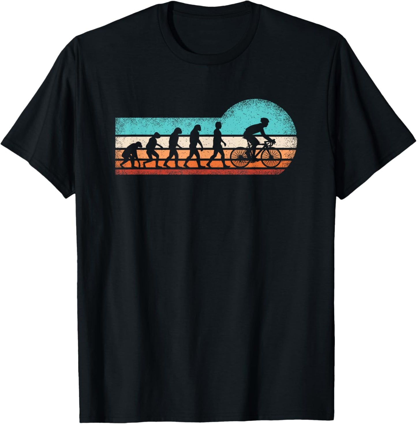 Cyclist Evolution Mountain Bike Cycling Cyclist Men Boys T-Shirt - T-Shirt | Black