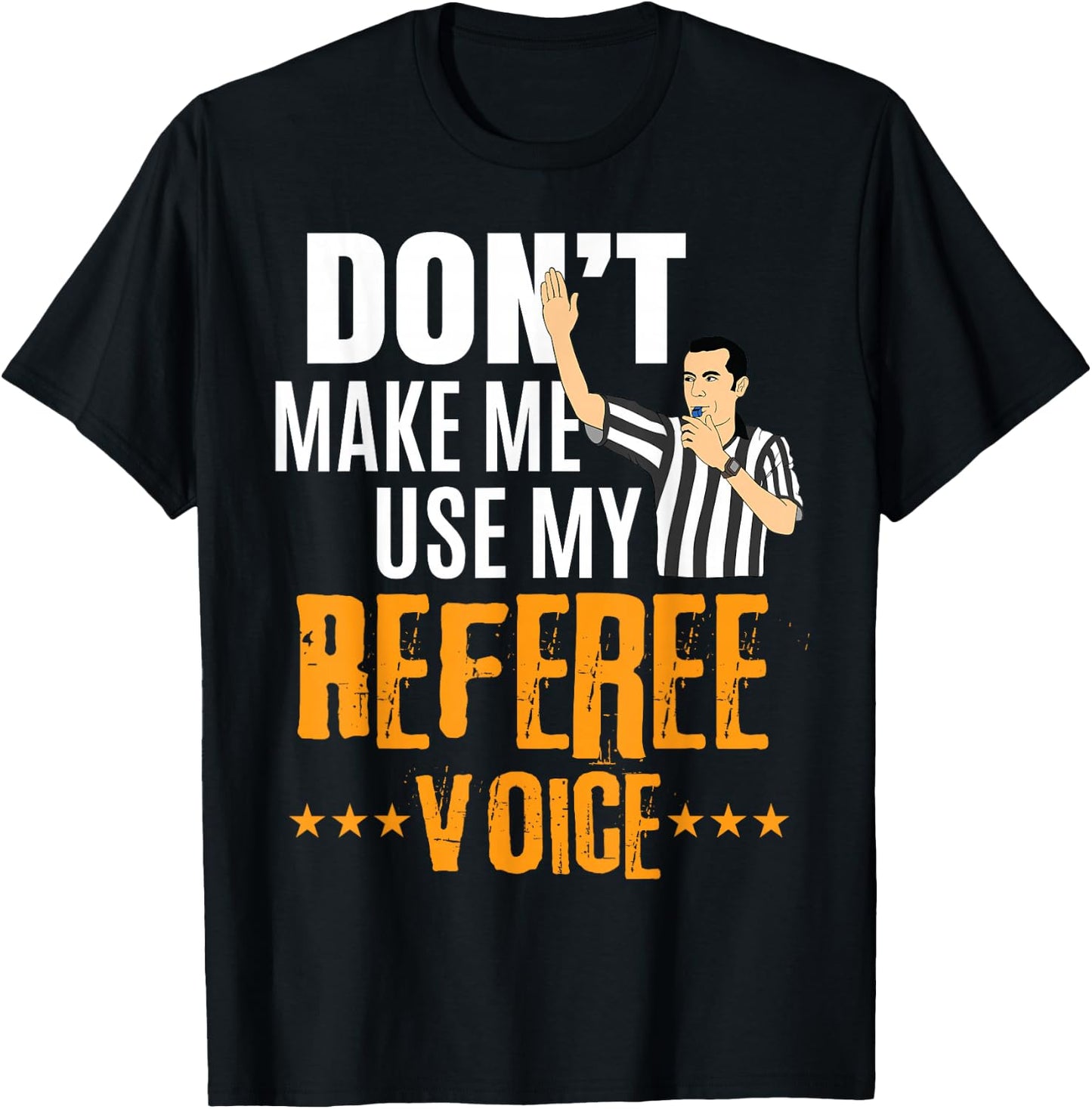 Funny Basketball Ref Hoops - Basketball Referee T-Shirt - T-Shirt | Black
