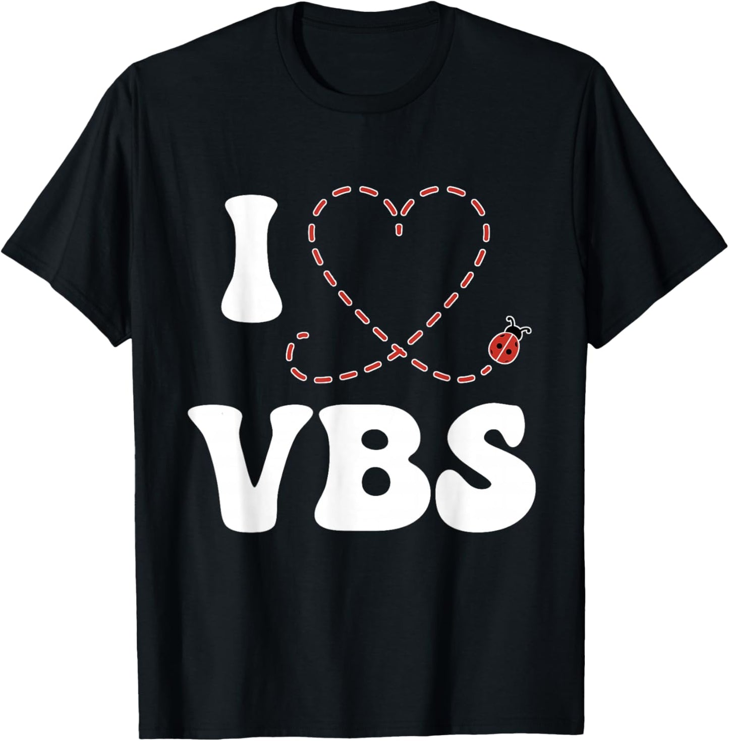 I Love VBS 2025 Vacation Bible School Ladybug VBS Team T-Shirt - T-Shirt | Black