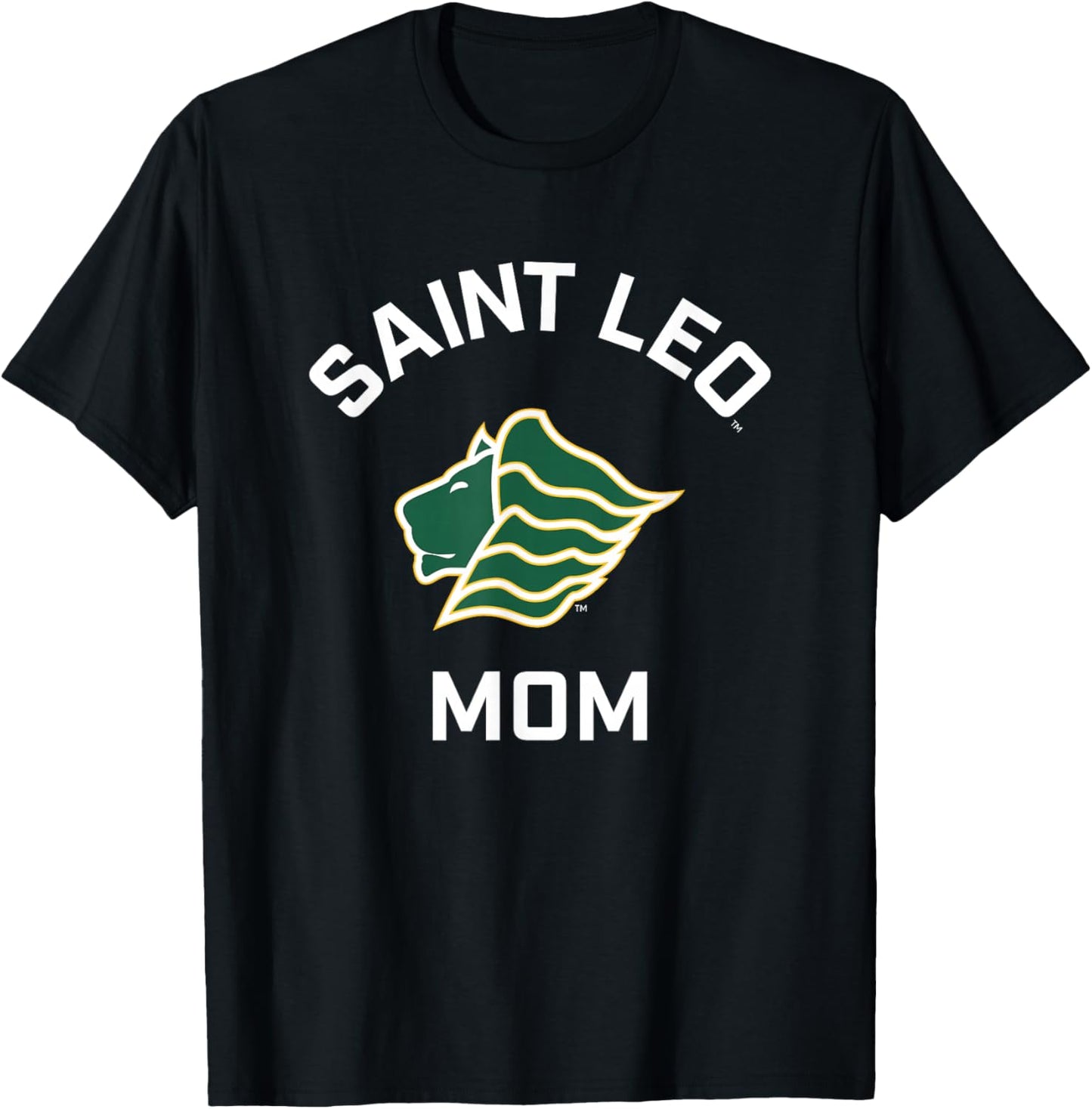 Saint Leo University Lions Arched Mom T-Shirt - T-Shirt | Black