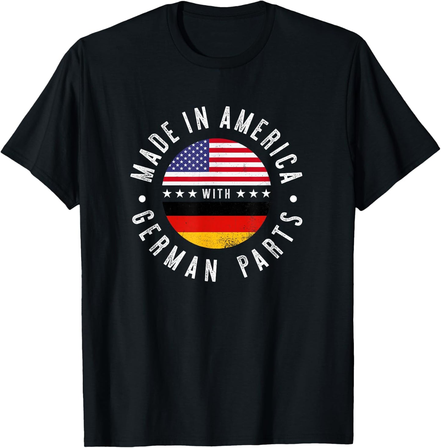 Made in America with German parts - Germany pride T-Shirt - T-Shirt | Black