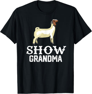 Show Boer Goat grandma T-Shirt - T-Shirt | Black
