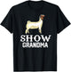 Show Boer Goat grandma T-Shirt - T-Shirt | Black