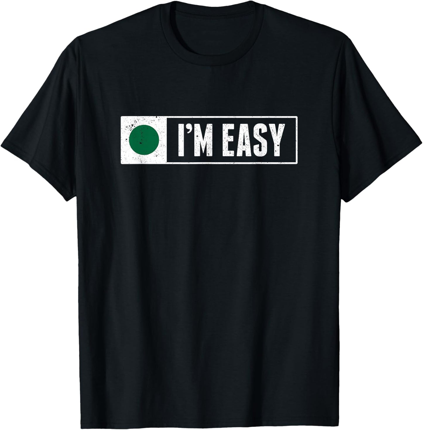 Funny I'm Easy Snowboard Ski Mountain Sign Retro Vintage T-Shirt - T-Shirt | Black