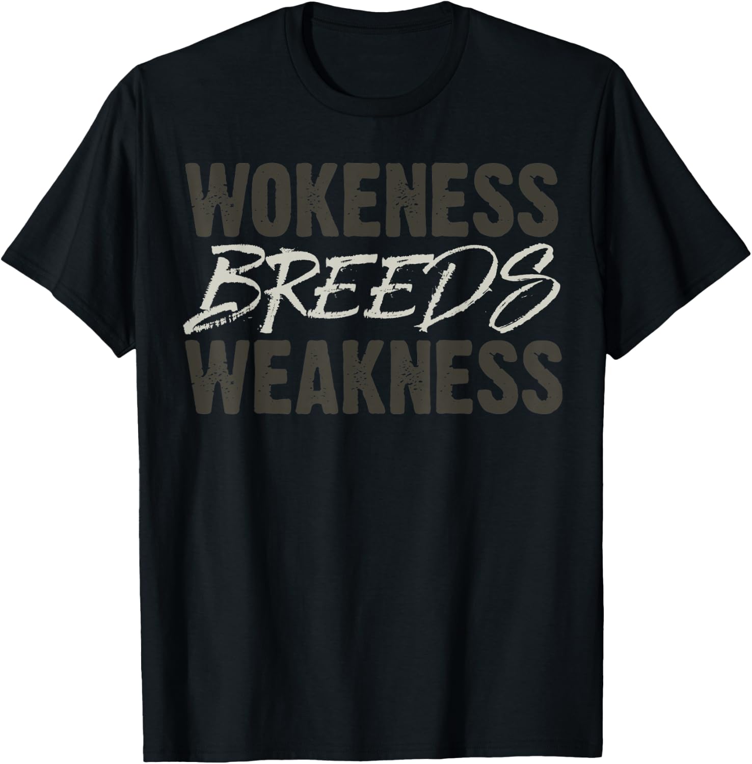 Wokeness Breeds Weakness T-Shirt - T-Shirt | Black