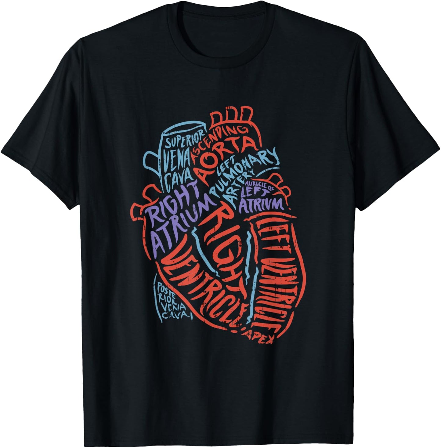 Heart Anatomy For Doctors Nurses, Paramedics And Students T-Shirt - T-Shirt | Black